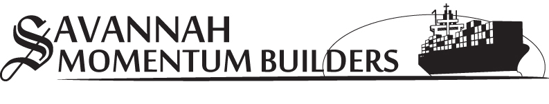 Savannah Momentum Builders - Horizontal Format Logo - Black & White