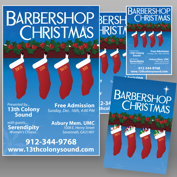 "Barbershop Christmas," Barbershop Harmony Show, Promotional Material